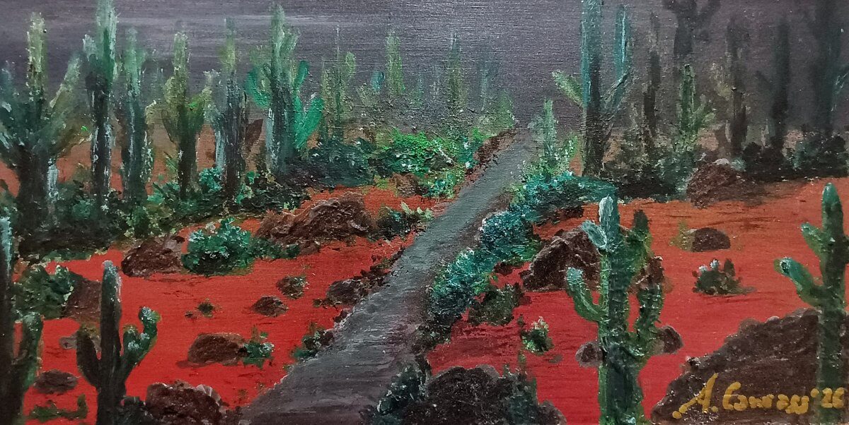 Arizona Dreams, Acrylic on masonite