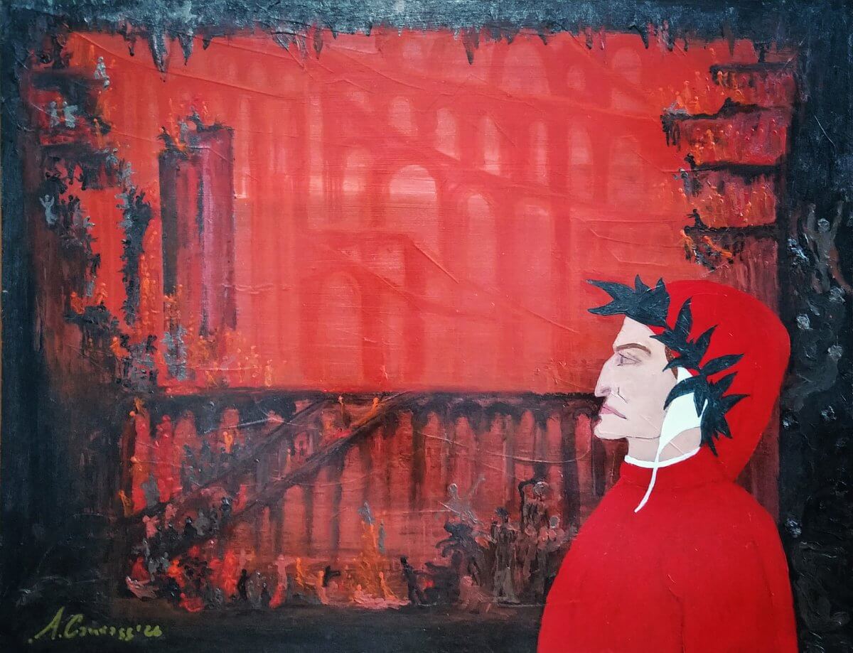 Tormented Mercy, Acrylic on masonite