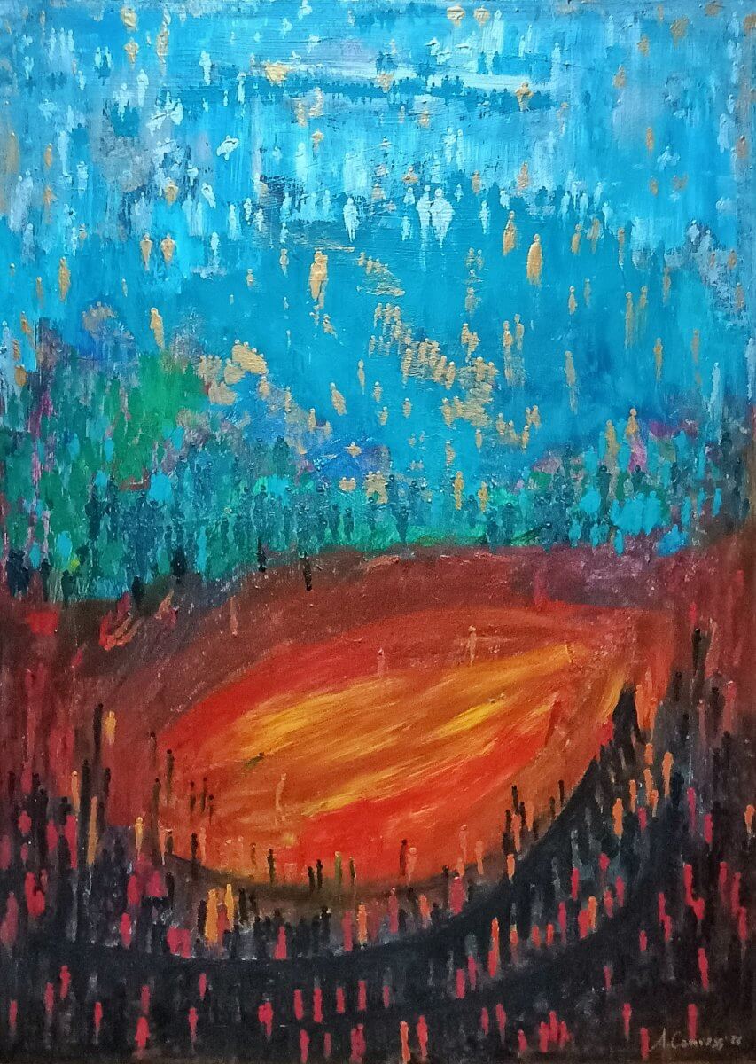 Dante's Visions, Acrylic on canvas
