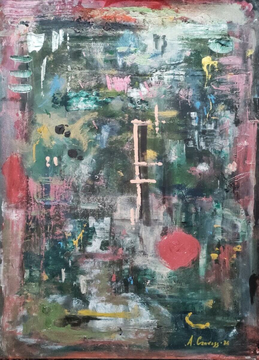 Tokyo Tales, Acrylic on masonite